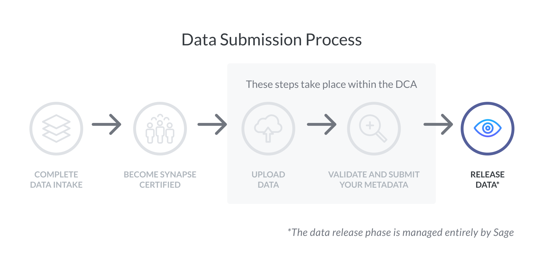 Data submission process step five release data.